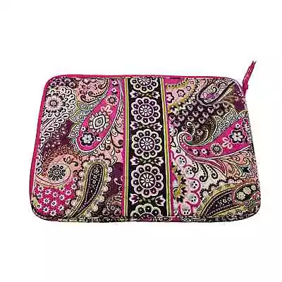 Vera Bradley Very Berry Paisley Laptop Sleeve 16  Laptop Fit • $20.70