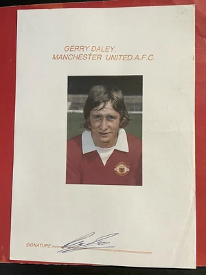 £9.99 • Buy Gerry Daly - Manchester Utd Signed Picture