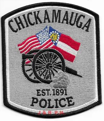 *NEW* Chickamauga Police Dept.   GA (4  X 4.75 )  Shoulder Police Patch (fire) • $4.35
