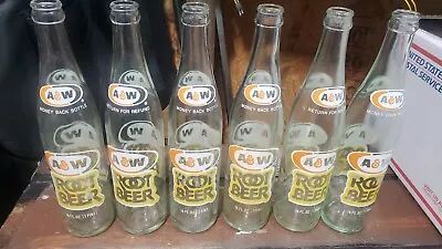 6pk Of Vintage A&W Rootbeer Bottles • $35