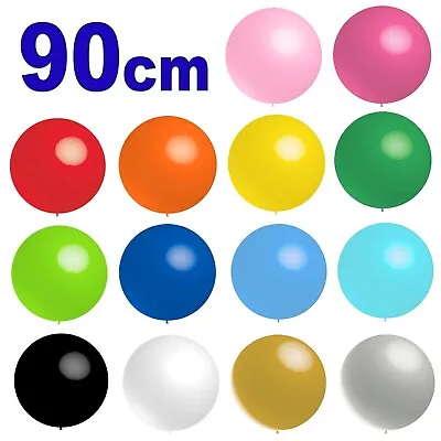 LARGE 90cm Latex Balloons Helium Colour Balloon Party Wedding Birthday Circular • $1.79