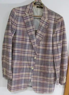Southwick Vintage Mens Suit Jacket 1970s Plaid 2 Button 42 Chest Read For Desc. • $24.99