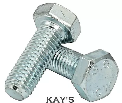 £2.01 • Buy Hexagon Set Screws Fully Threaded Bolts 8.8 High Tensile Zinc Plated M4 M5 M6 M8