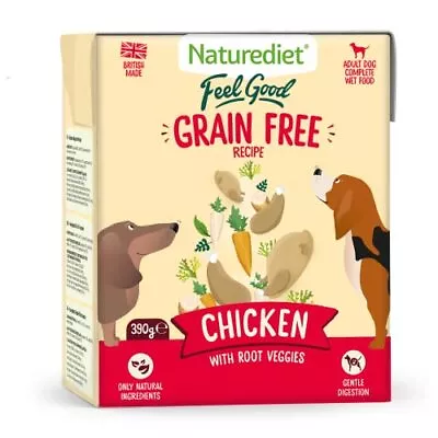 Naturediet - Feel Good Wet Dog Food Natural And Nutritionally Balanced Grain F • £28.90