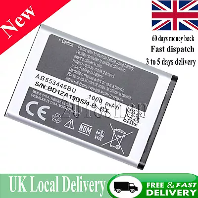 Replacement For Samsung AB553446BU Battery - B2100 C5212 C3300 M110 B108 • £12.66