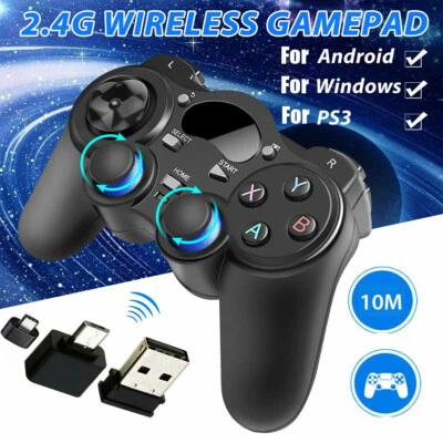 $22.99 • Buy 2.4G Wireless Bluetooth Game Controller Gamepad For PS3 Android Tablet PC TV AU