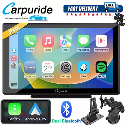 Carpuride W901Pro Dual Bluetooth Car Stereo Wireless Apple CarPlay Android Auto • $259.99