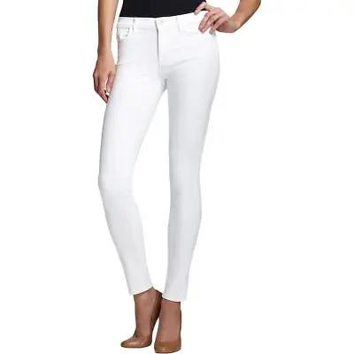 J Brand Womens 835 White Denim Cropped Mid-Rise Skinny Jeans 24 BHFO 0050 • $11.99