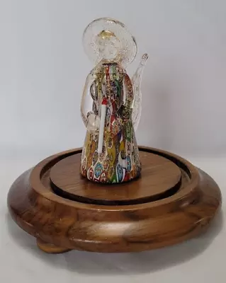 Vintage Millefiori Murano Glass Angel With Gold Flecks - Made In Italy • $59.50