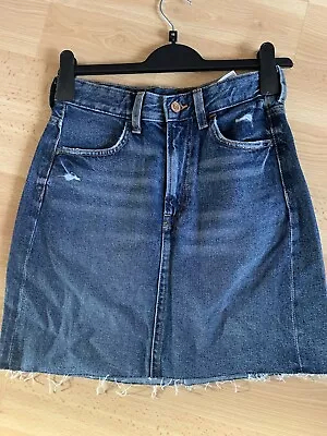 Ladies Denim Miniskirt H & M Size 8 • £1.99