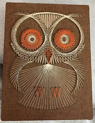Vintage/Retro/Psychedelic 1960-1970 String/Thread Brass Nail Art Work OWL Ornate • $237.15