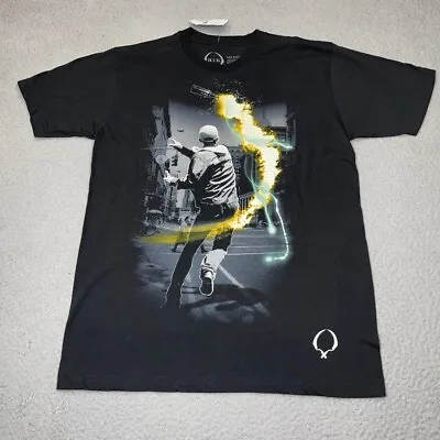 NEW Rook Shirt Mens Medium Black Molotov Coctail Rare Street Riot Graphic Casual • $18.90