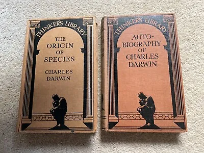 The Origin Of Species & Autobiography Charles Darwin - Thinkers Library 1929 • £10.50