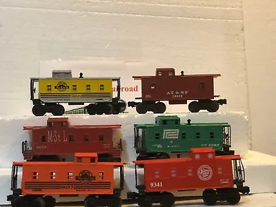 O Scale Trains Lionel 6 Lot Caboose's  (DRGW) (ATSF) (PC) (MSTL) (AC) • $14.99