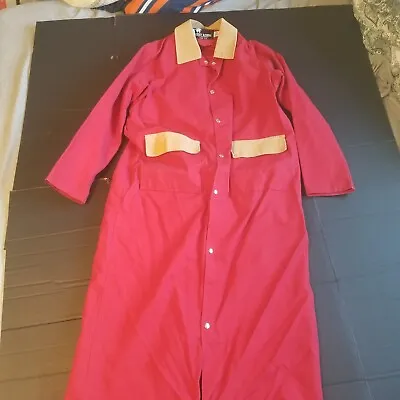 Ghost Rider Western Apparel Red Duster Long Trench Coat USA MENS SIZE XS X-Small • $64.99