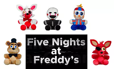 FNAF FIVE NIGHTS AT FREDDY'S Plush Soft Toy Funtime 25 CM Bear Foxy Puppet Boy • £11.98