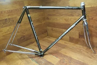 NOS VINTAGE COLNAGO ARABESQUE LUGGED COLUMBUS RIB STEEL BIKE FRAME SET 54 X 55 • $5299.99