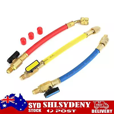 3x Manifold Gauge A/C Refrigeration Charging Hoses For R134a R410a • $35.05