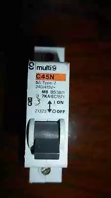 Merlin Gerin Multi 9 C45n 5a M6 Mcb. Freepost. • £3.99