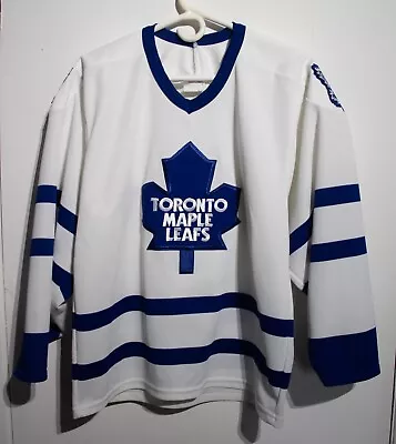 Vintage 90s CCM Toronto Maple Leafs White Jersey Size Small • $29.08