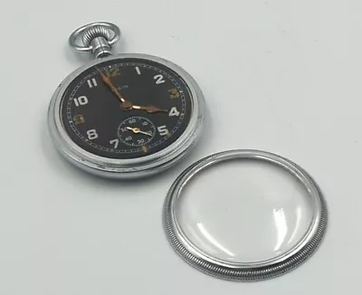 Elgin WW2 Pocket Watch General Service Time Piece G.S.T.P (G14162) - Working • £29