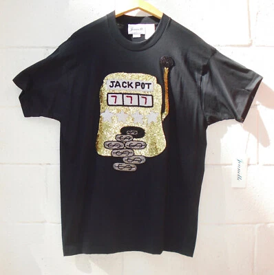 $60 • Buy Jeanette Kastenberg Vintage 1980's  Slot Machine Jackpot T-shirt