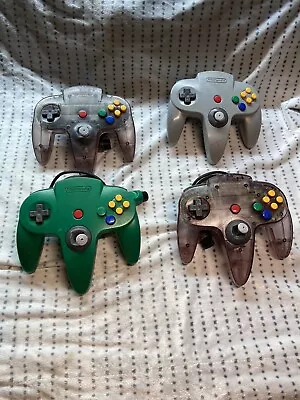 Lot Of 4 - OEM Nintendo 64 Controllers Not Tested As Is • $15