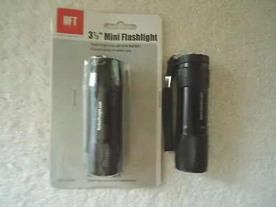 Lot Of 2 HFT 31/2  Mini LED Flashlights1  NIP  1Used   GREAT LOT   • $11.99