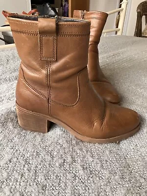 Fat Face Tan Ankle Boots Size 5 • £2