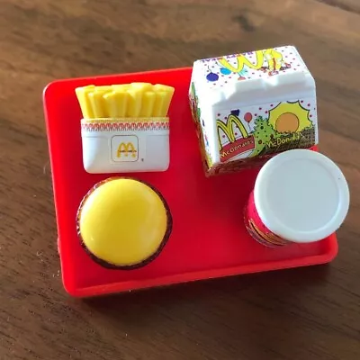 Vintage Barbie Miniature McDonald's Fun Time Happy Meal Food Tray For Stacie Sta • $12.99