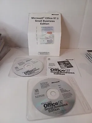 Office 97 Small Business Edition Installation Disks Certificate • $14.99
