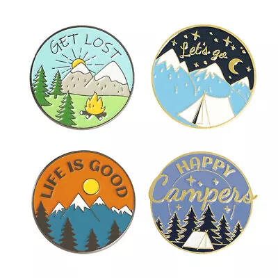 Creative Mountain Enamel Pin Badge Lapel Collar Pins Corsage Brooch Jewelry Gift • $0.99