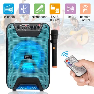 Portable Wireless Bluetooth Speaker Trolley Karaoke Speaker PA System Subwoofer • $52.24