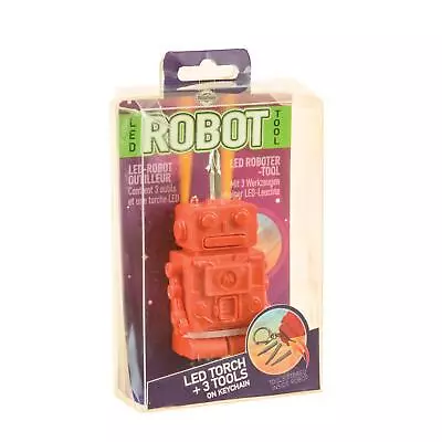 Red Robot Multi Tool Keyring Screwdriver & Torch Gadget Stocking Filler Gift • £4.99