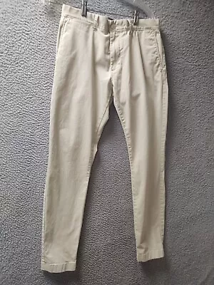 J Crew Stretch Pants Mens 30x32 Beige Khaki Chino Slacks • $21.74