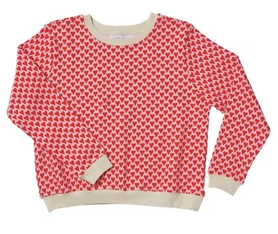 BNWOT Sage And Clare Martha Love Heart Print Cotton Sweater XL 14 16 18 • $74.95