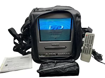 Magnavox 9” TV/DVD Player Combo 9MDPF20/17 Gaming TV With Travel Bag Remote  AC • $170.99