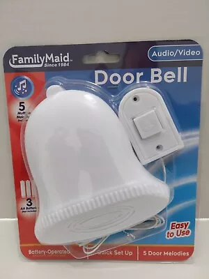 $7.49  Wired Visitor Door Bell Chime Battery Operated 5 Musical Melodies • $7.49