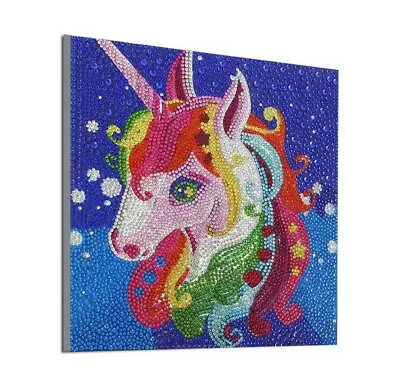 $16.16 • Buy AU Seller 5D Full Crystal Diamond Painting Kit 30x30 - Rainbow Unicorn