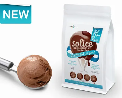 Solice 0% Sugar Added | Keto | Dairy Ice Cream Mix Chocolate Taste  | 14 Scoops • £9.89