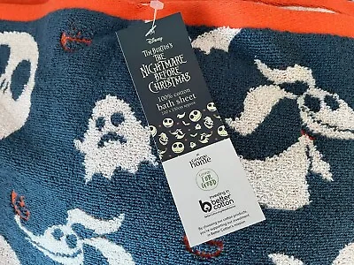 Disney Nightmare Before Christmas Bath Towel Sheet 100 X 150 Cm Jack Skellington • £9.99