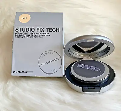 MAC Studio Fix Tech Cream To Powder Foundation NC10 0.35oz/10g NEW • $19.99