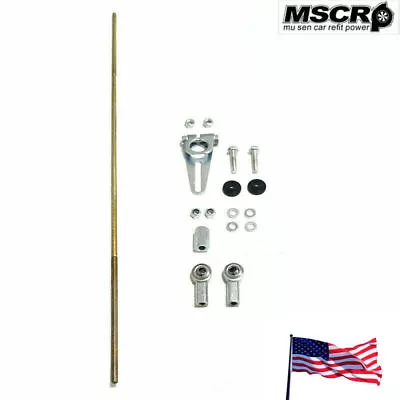 Adjustable GM Transmisson Column Shift Linkage Kit For 350 700R4 4L60E 4L80E LS • $29.44