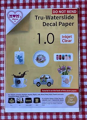 TransOurDream Tru-Waterslide Decal Paper Laser Clear 10 Sheets A4 • £9.97