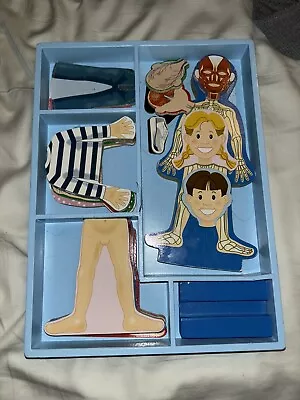 Melissa & Doug Magnetic Human Body Play Set Puzzle  Homeschool Education Anatomy • $26