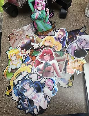 2 Pack Mystery Waifu Senpai 3D Motion Stickers Lenticular Holographic Large Size • $9.95