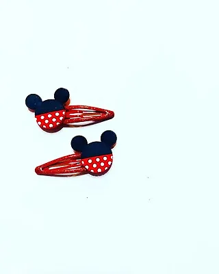 Handmade Hair Bows - Disney - Mickey And Friends - Mickey  #12 Hair Clips • $3