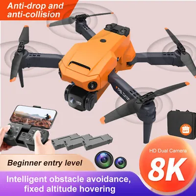 $52.99 • Buy 8K Drone X Pro 2023 3*Batteries HD Camera Foldable FPV GPS 5G WIFI RC Quadcopter