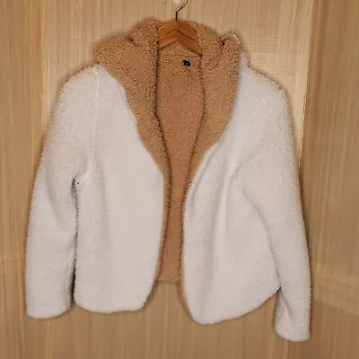 Zaful Womens Teddy Bear Open Front Jacket Large • £18.31