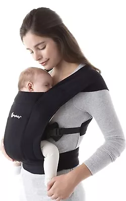 Ergobaby Embrace Baby Carrier | Pure Black | Sling Papoose Babywearing • £74.95